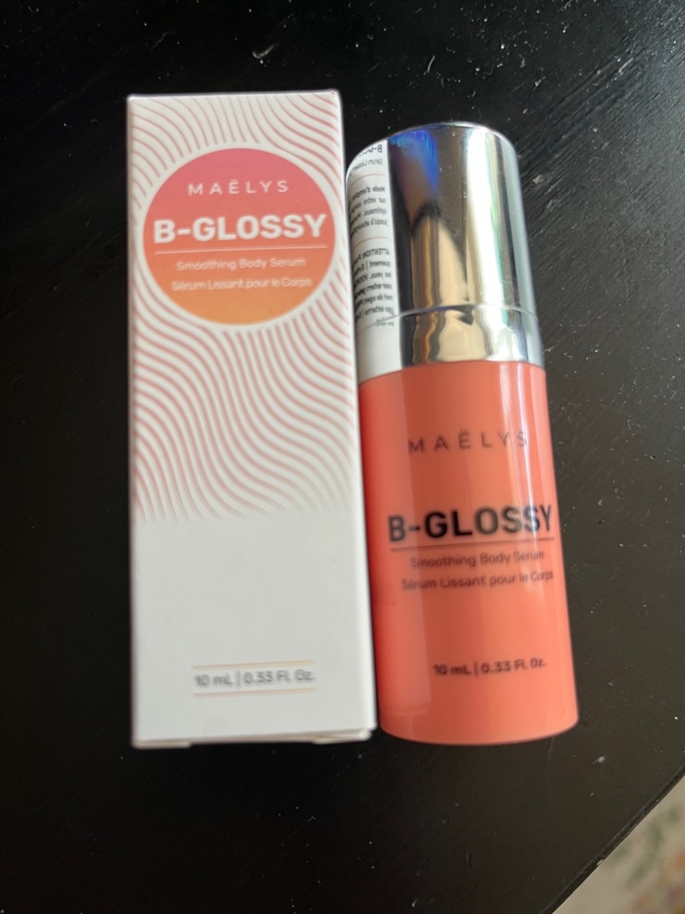 MAÉLYS B-GLOSSY Smoothing Body Serum - 6x deluxe trial sizes
